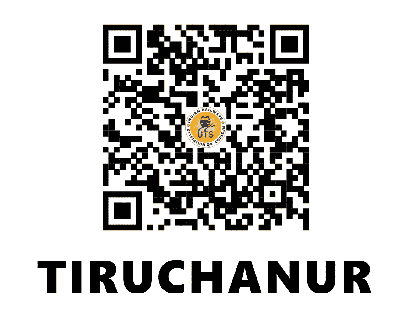 UTS QR Code for TIRUCHANUR - TCNR - SC (ANDHRA PRADESH)